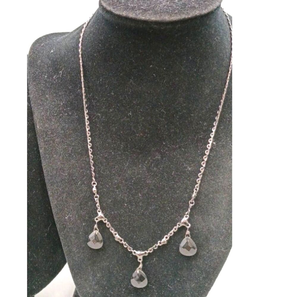 Givenchy Vintage Black Crystal Necklace
